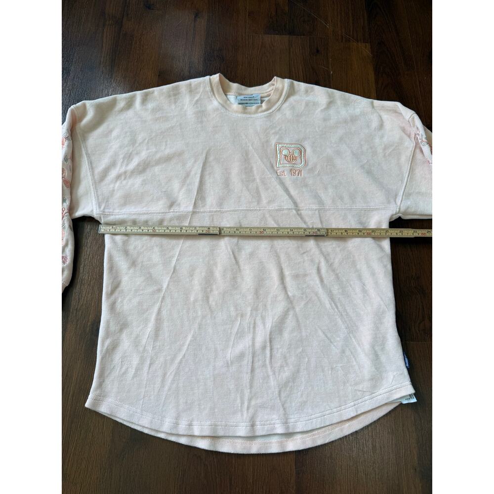 Walt Disney World Soft Terry Spirit Jersey Light Pink Embroidered Floral Sz S - Picture 5 of 9